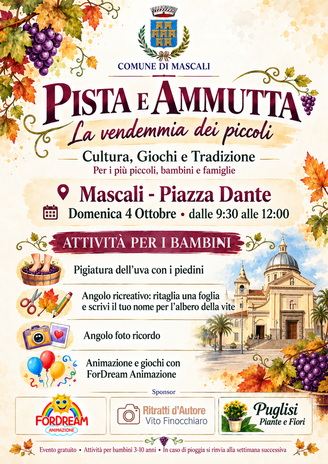 Pista e Ammutta - 4 ottobre 2026 - Piazza Dante Mascali